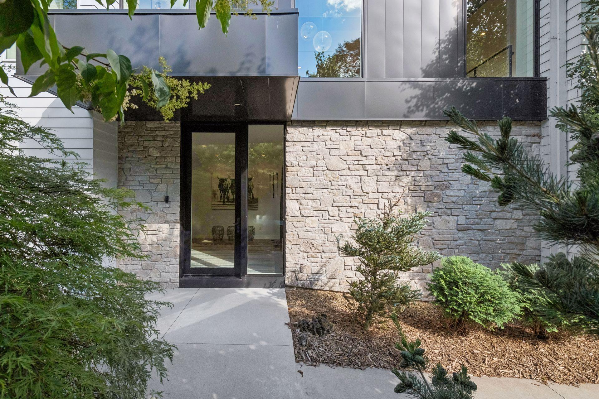 Beautiful glass doors welcomes you