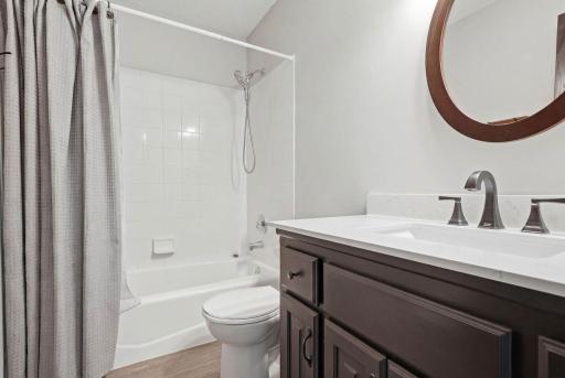Private full primary bathroom.