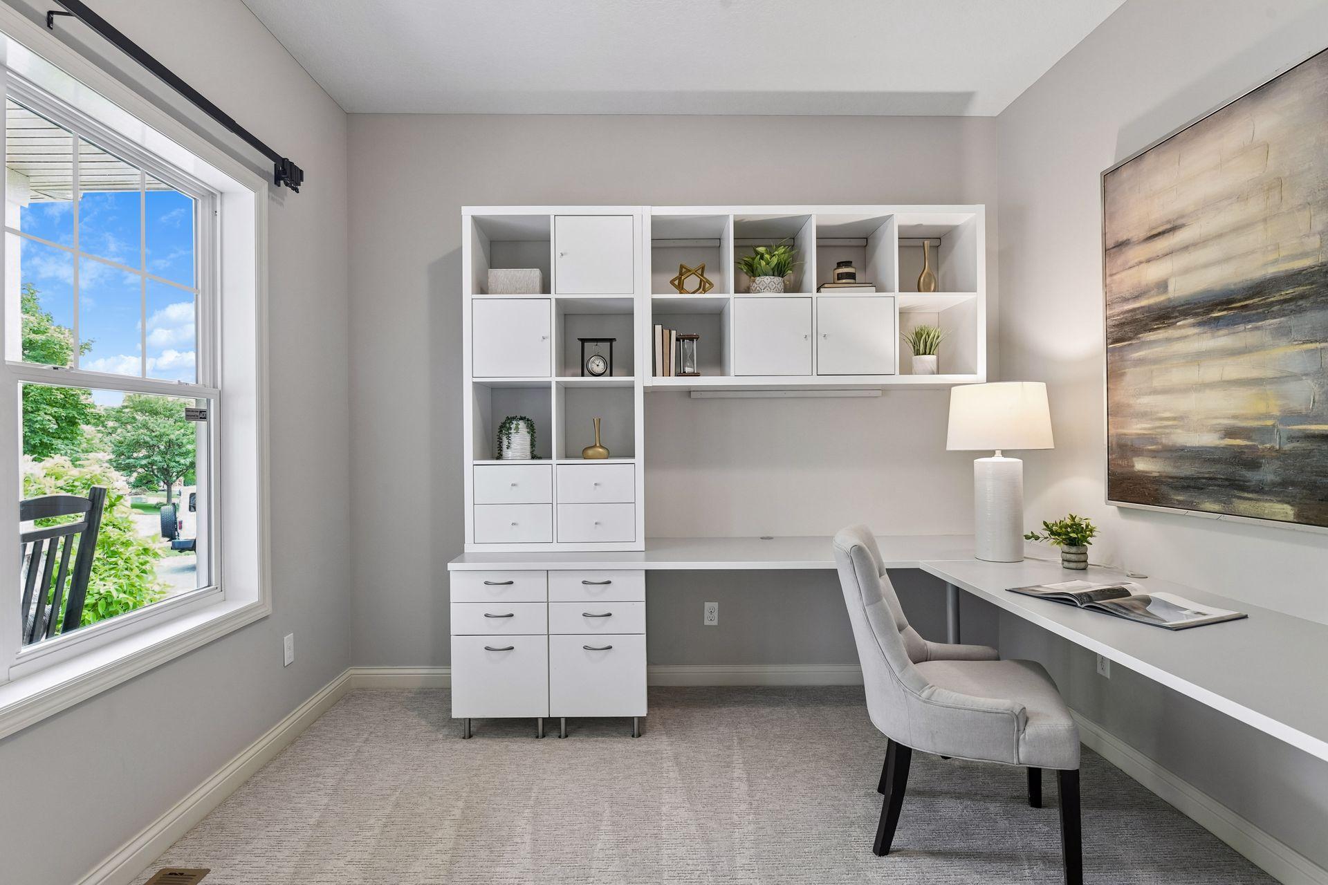 Work from home in the dedicated main level office.