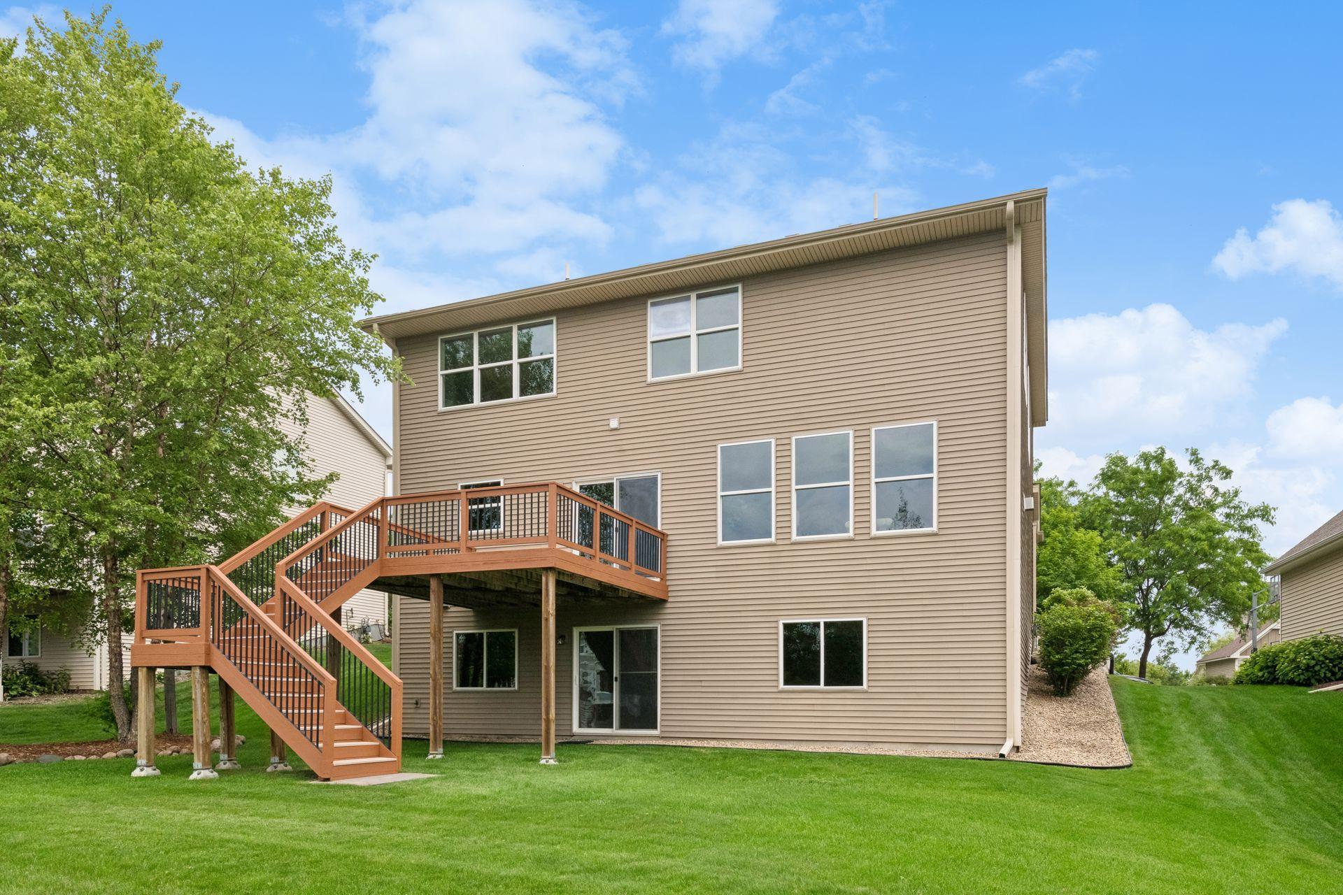 The neighborhood park features a playground, picnic shelter, baseball field, and open green space, providing endless opportunities for outdoor enjoyment.