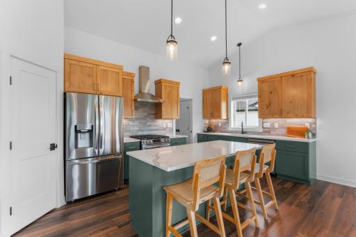 Warm, natural hues set an inviting tone throughout the home.