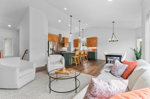Open and inviting floor plan, great for hosting.