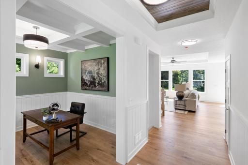 The neutral tones throughout the home with go with any decor.