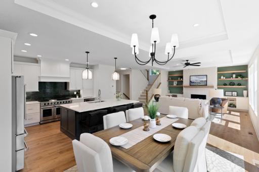 The open floor plan makes entertaining family & friends a breeze!