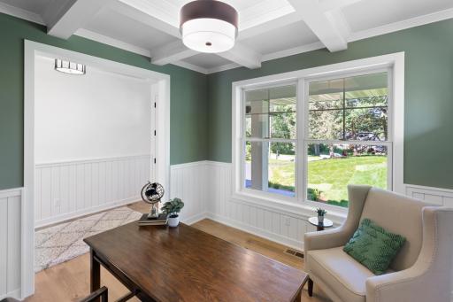The 9' ceilings throughout the main level make all the spaces feel bigger!