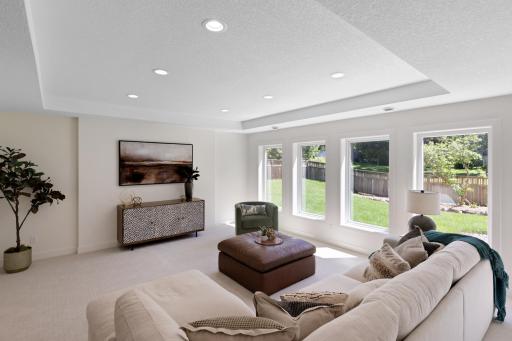 The perfect space for movie night or watching the big game!