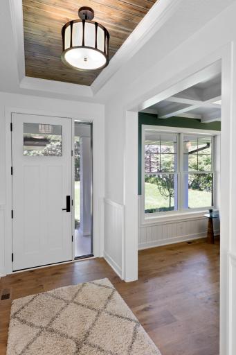 Front entry area opens into the main floor office.