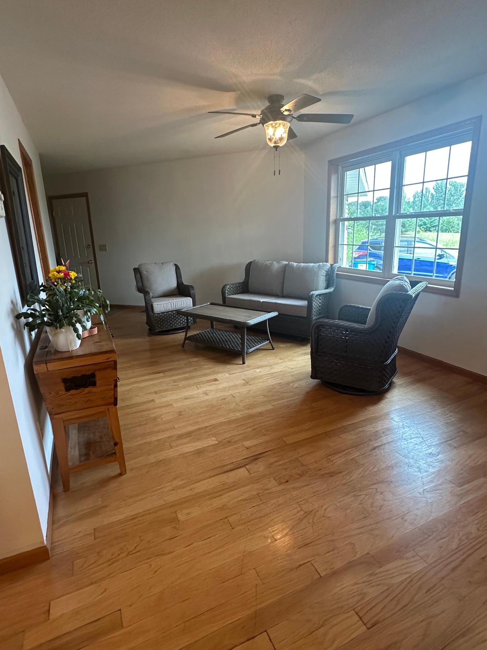 you can fit a sectional in this space