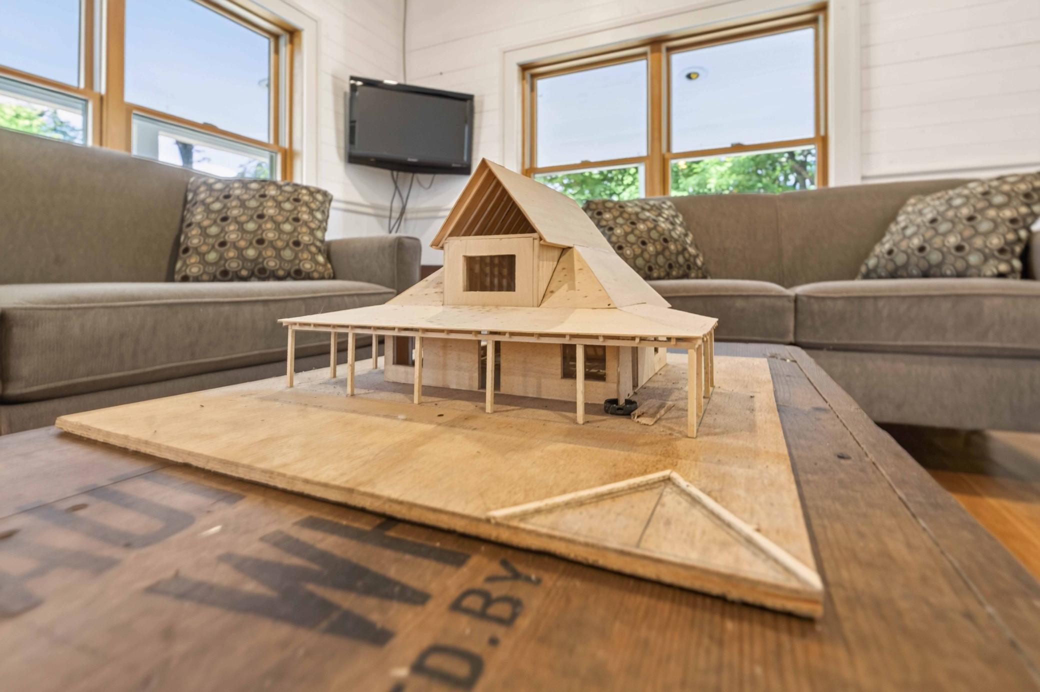 Wood Model of Home