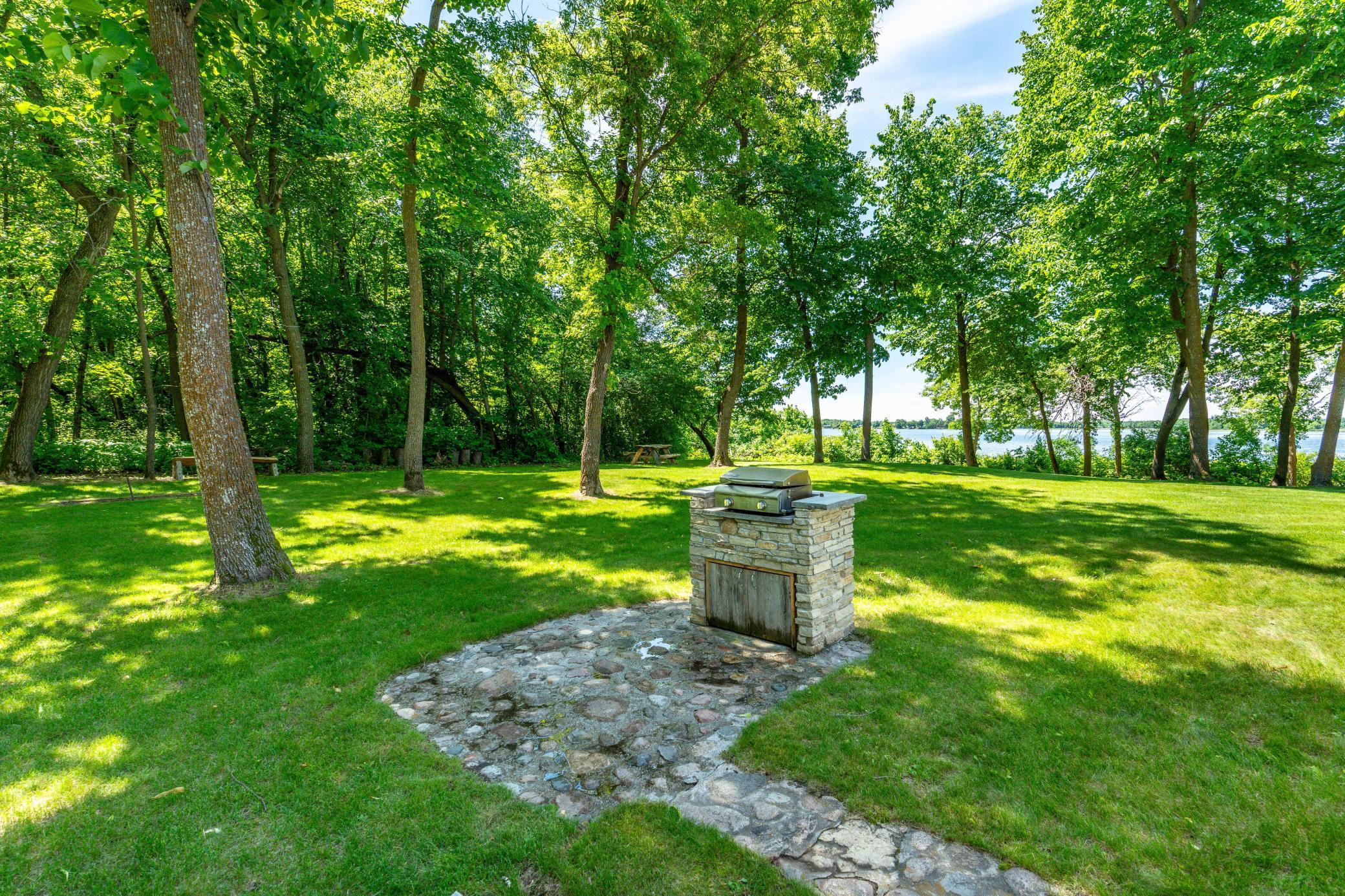 Custom Stone Grill Station