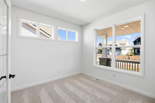 A convenient office can be found near the entry, allowing residents to complete important tasks throughout the day.