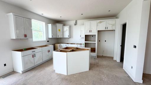 (Photo is of the actual home in progress.)