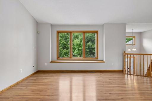 North facing picture window in the living room.