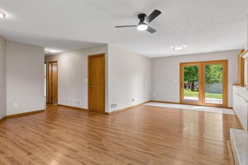 South facing walkout with tile entry.