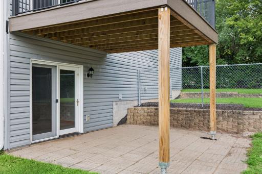Lower level walkout to patio and backyard.