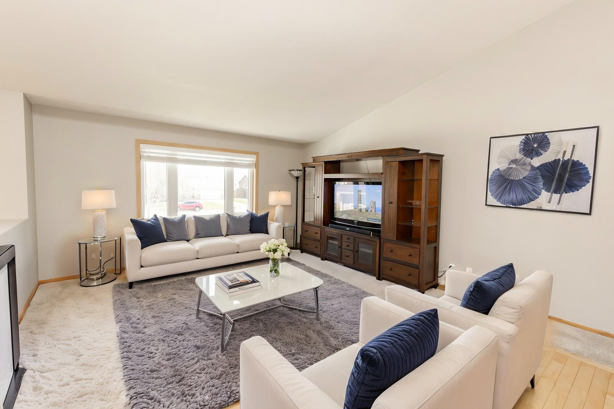 Virtually Staged Living Room