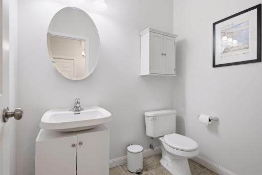 Convenient Main Level Powder Room for Guests and Daily Living