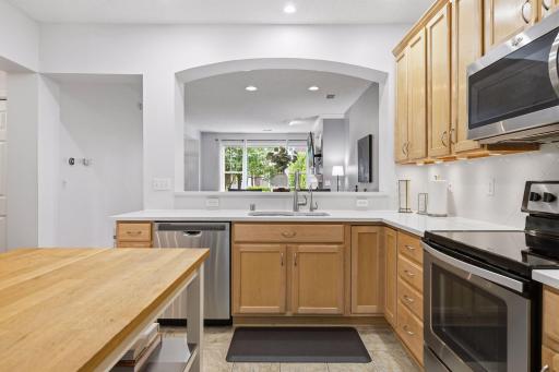 Thoughtful Sightlines Connect the Kitchen to Living Spaces