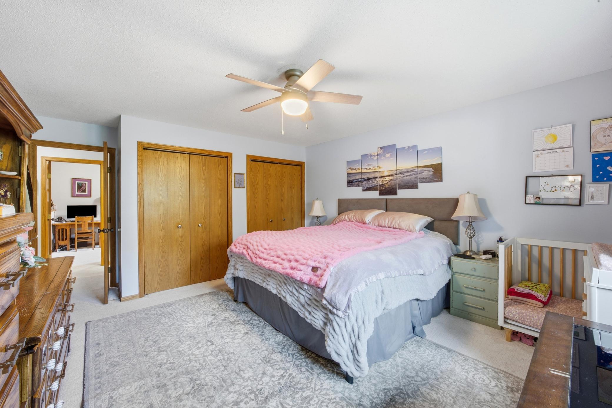 Bedroom #2 - Primary (upper level, view 2)