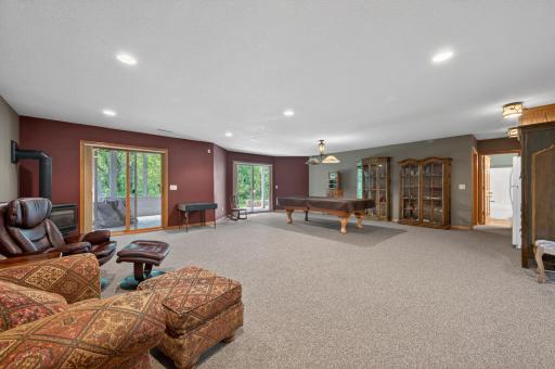 Impressive walkout lower level offering an abundance of flexible living and entertaining space