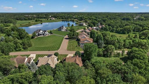 The home's location offers a truly unique setting where nature, privacy, and community come together.