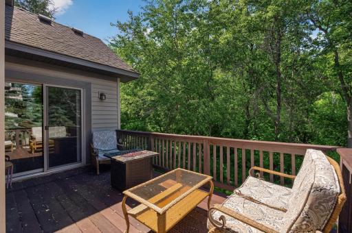 With wooded views in every direction, this outdoor space provides the perfect blend of privacy, nature, and tranquility.