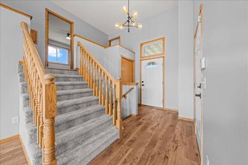 View of foyer looking towards front door.