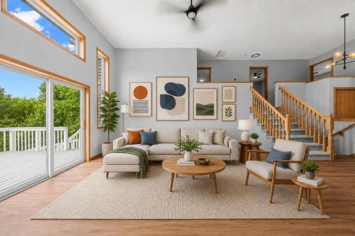 View of the Living Room - Virtually Staged!