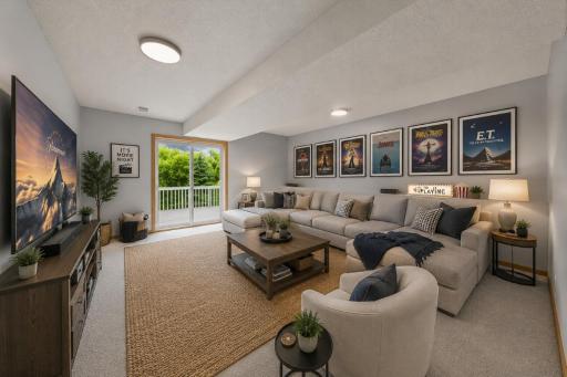 View of Family/Entertainment room - Virtually Staged!