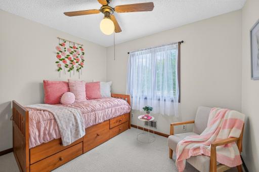 Bright and inviting, this third bedroom is a great space ready to fit your needs.