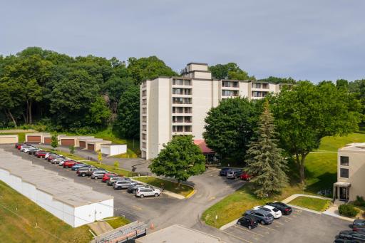Building 12 drone view