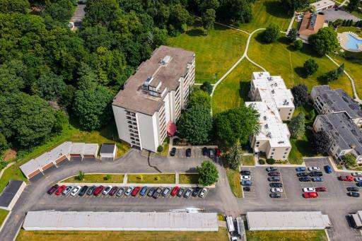 Drone view of Bldg 12