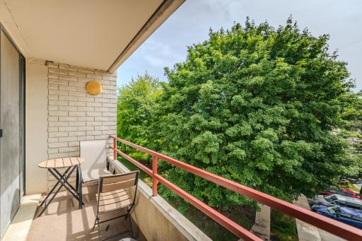 Living room/primary bedroom balcony view