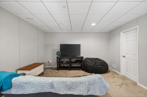 Additional lower-level living space ideal for movie nights, gaming or hobbies.