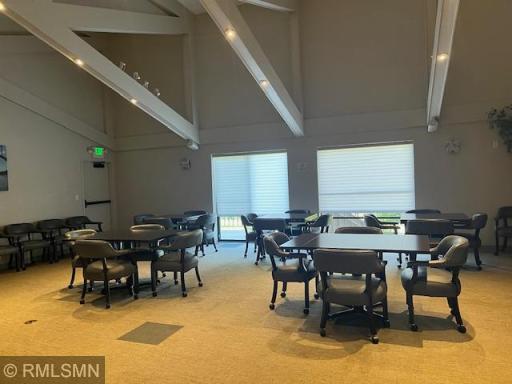 Condo Party Room has lots of seating for your guests.
