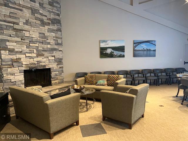 Lovely Party Room with cozy fireplace.