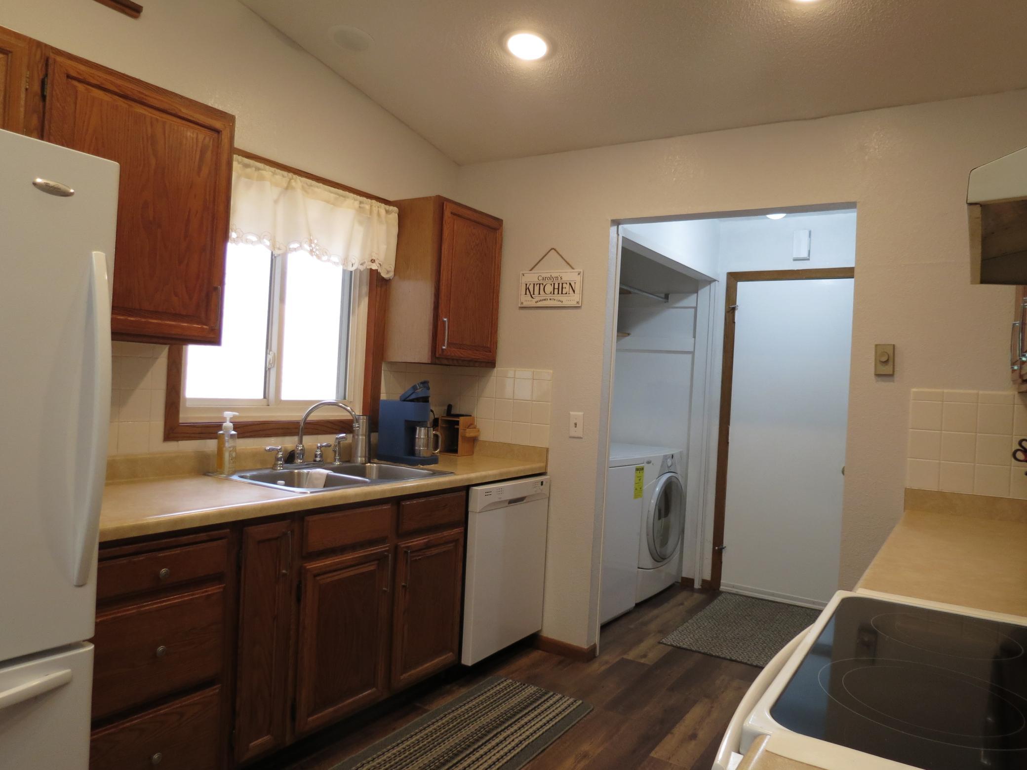 Laundry off kitchen