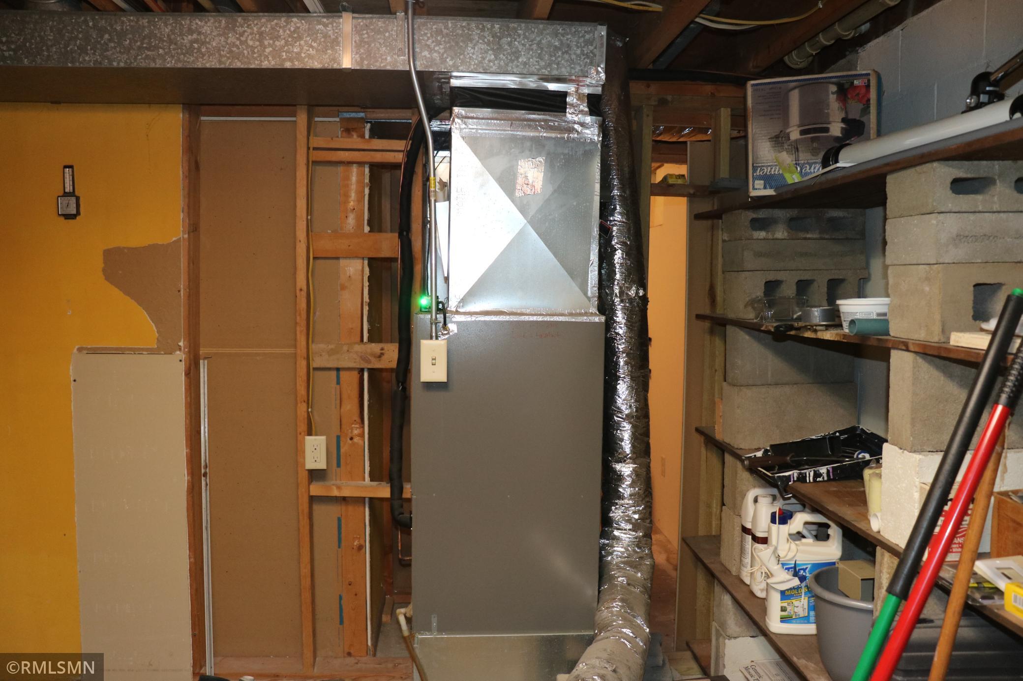 Forced air is part of the AC, not heating