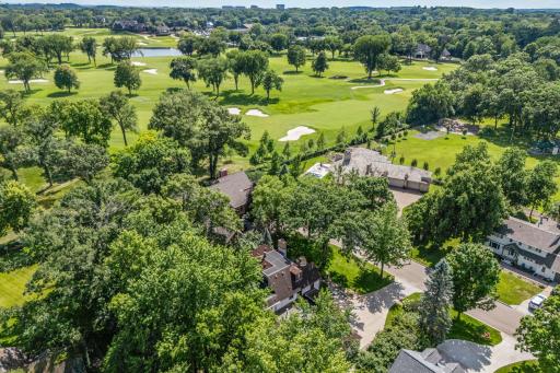 Tucked away on the cul-de-sac, 249 Hawthorne offers views of the nearby Interlachen Golf Course