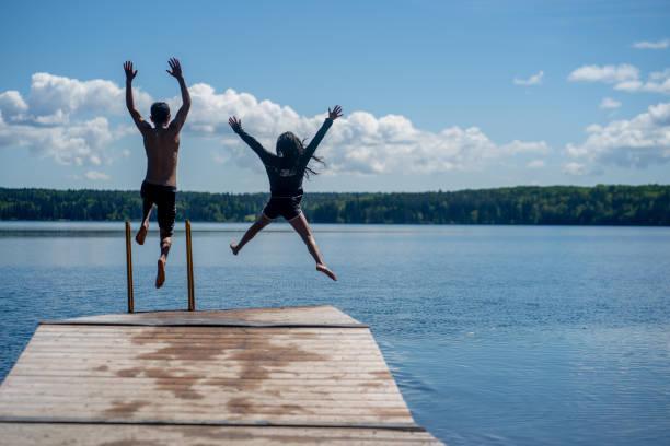 Families and friends connect at the lake!