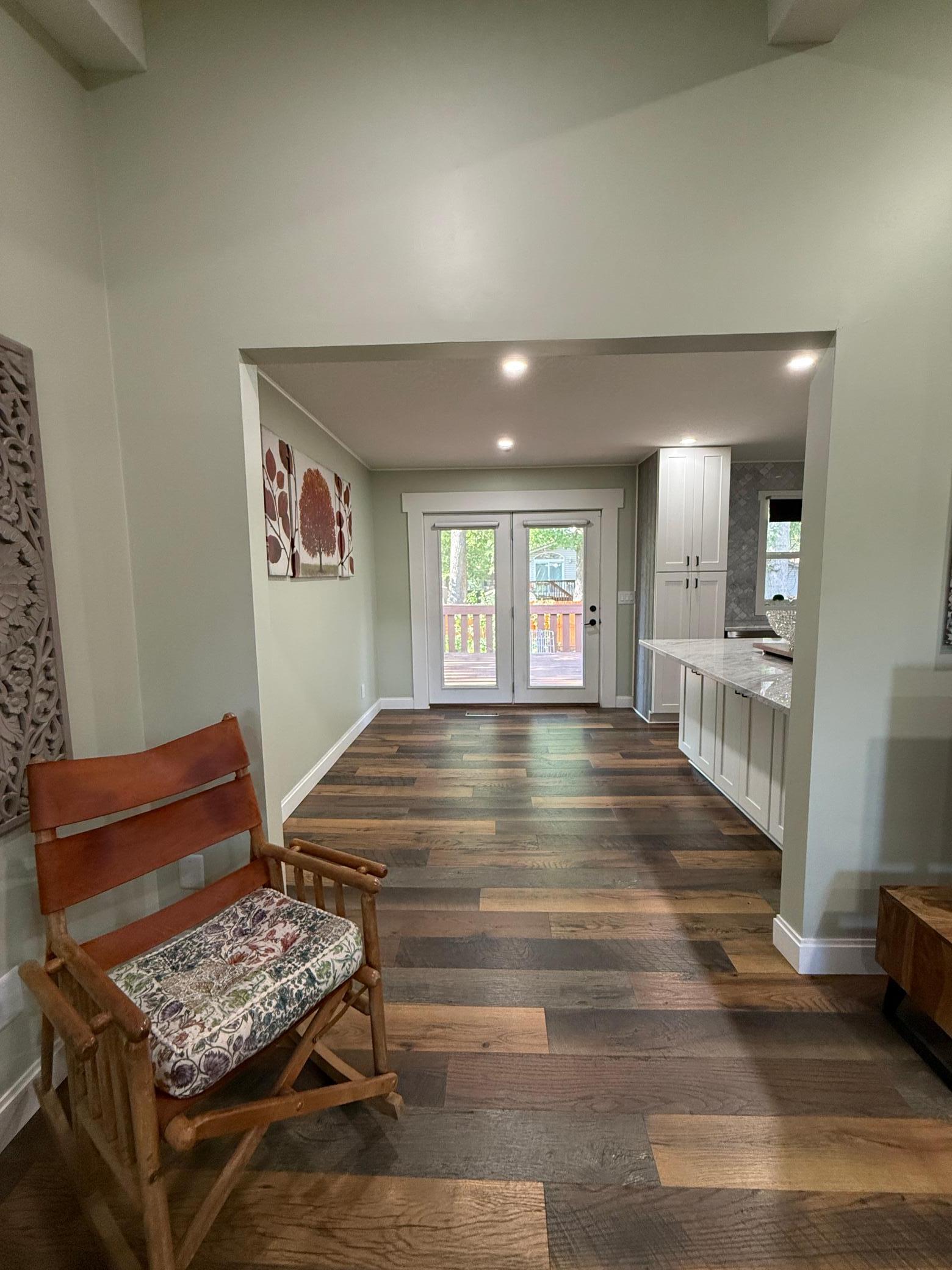 Dining room area with direct access to the deck.