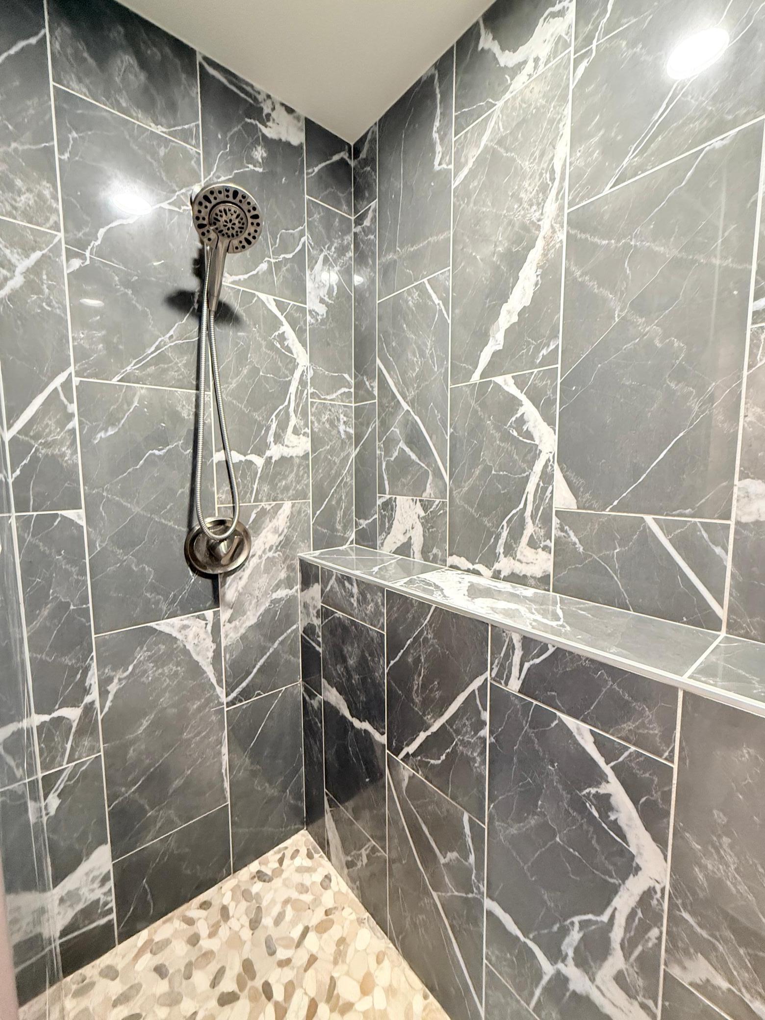 Opposite view of the walk-in shower.