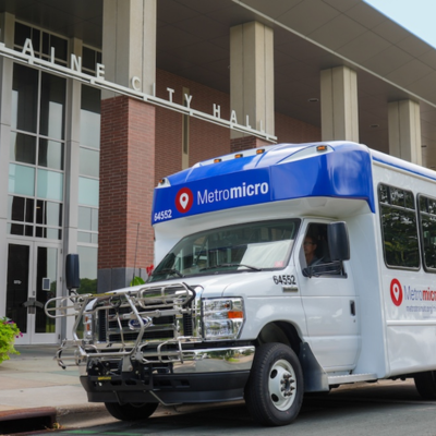 Catch the Blaine Metromicro bus to the Northtown Mall.
