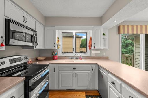 Kitchen window brings in a ton of natural light.