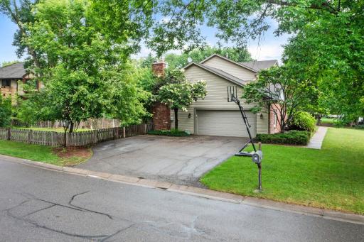 Oversized two car with extra driveway parking options. Fabulous corner lot.