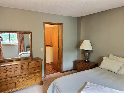 This primary sweet with ensuite bathroom located on upper level.