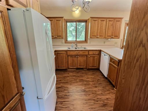 The kitchen has an abundance of storage and a large amount of counter space great for preparing meals for family and friends.