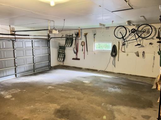 Insulated and finished attached double garage.