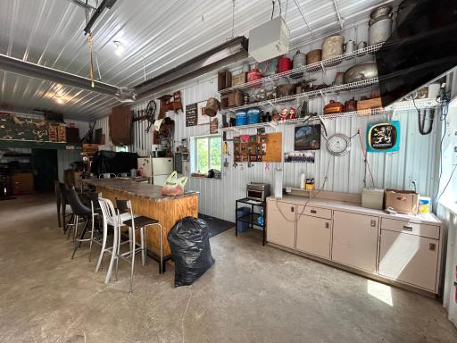 Interior of with a portion currently used for entertaining.