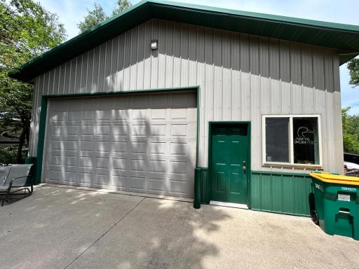 This property offers a finished, insulated, and heated interior with mezzanine.